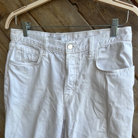 J brand ivy white high waist button fly jeans size 30 - Picture 2 of 5